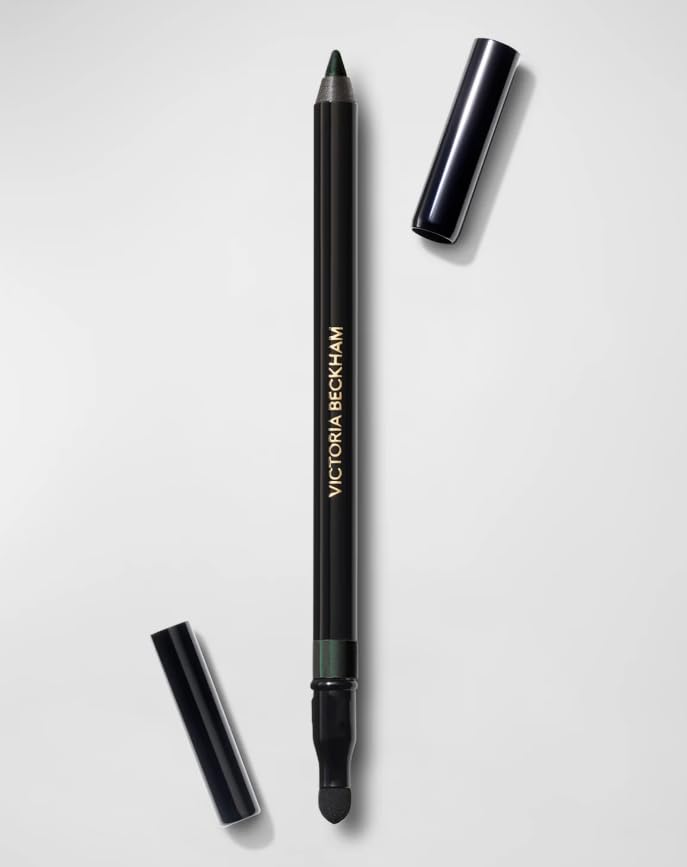 Victoria Beckham Satin Kajal Longwear Waterproof Eyeliner in Olive – Free Face Sheet Masque