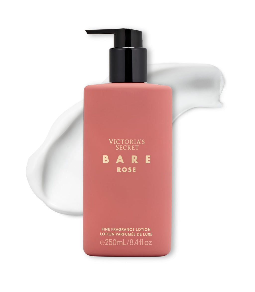 Victoria's Secret Bare Rose Fragrance Body Lotion – Pear Skin, Rosa Centifolia & Sheer Woods (8.4 oz)