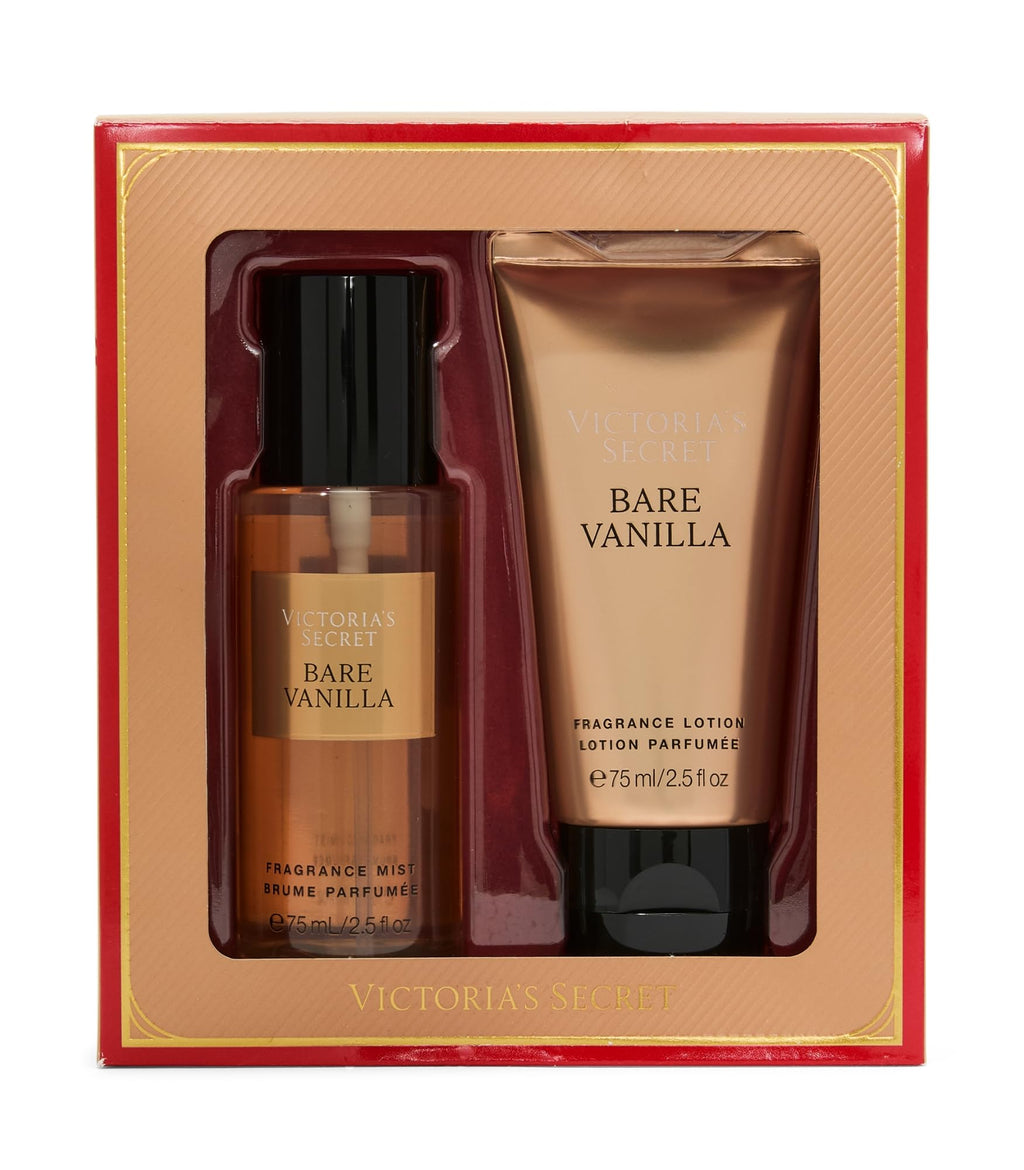 Victoria's Secret Bare Vanilla Mini Fragrance Duo Gift Set | Soft Cashmere Notes