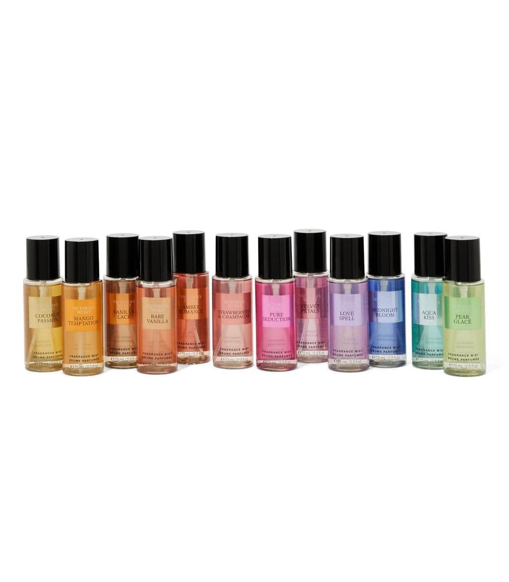 Victoria's Secret Mist Collection: 12-Piece Travel Mist Gift Set
