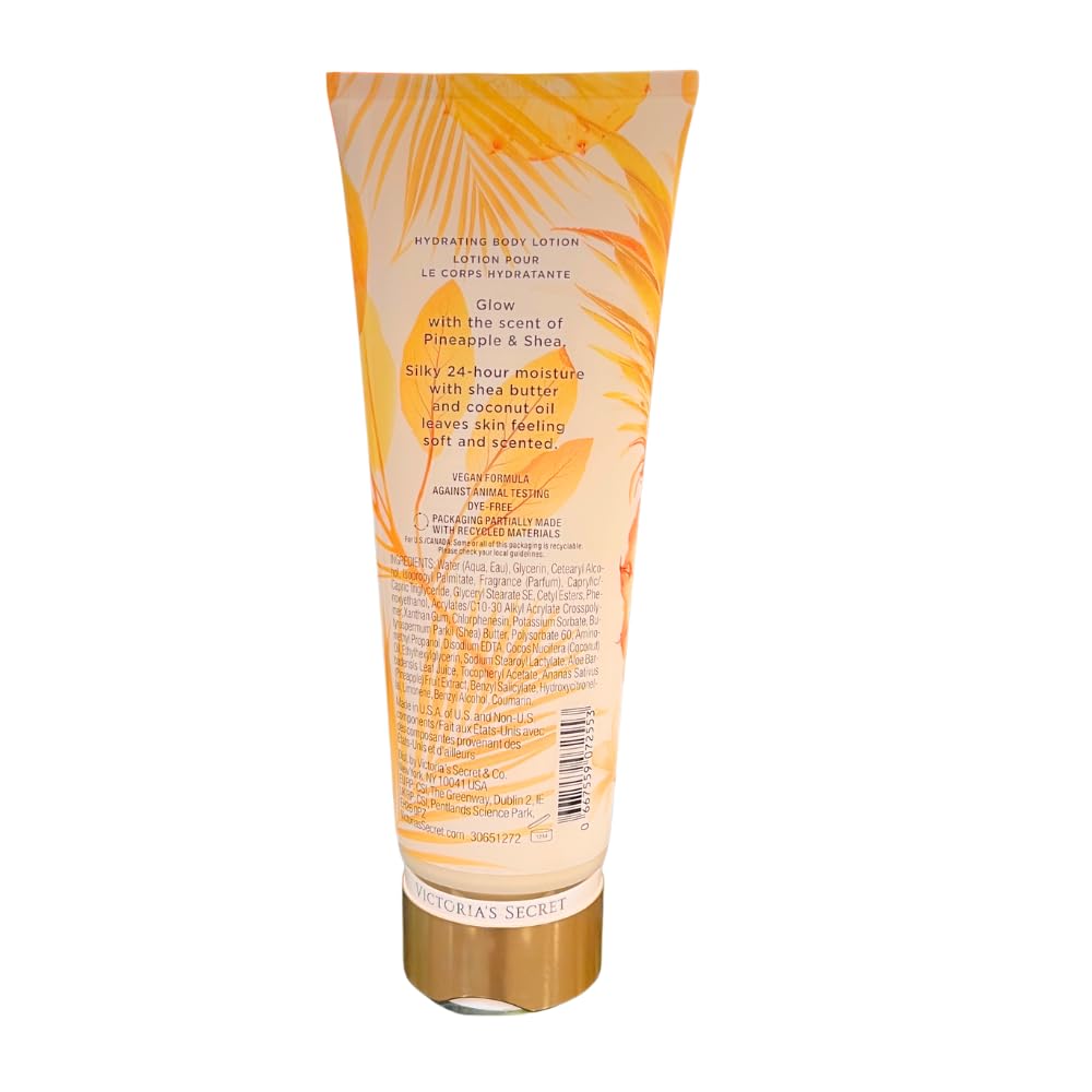 Victoria's Secret Pineapple & Shea Glow Hydrating Body Lotion – 8 fl oz