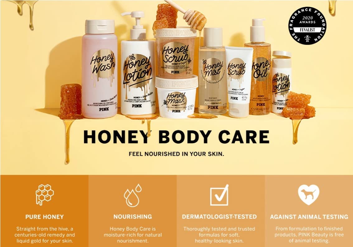 Victoria's Secret Pink Honey Nourishing Gel Body Wash | Hydrating Honey & Shea Butter
