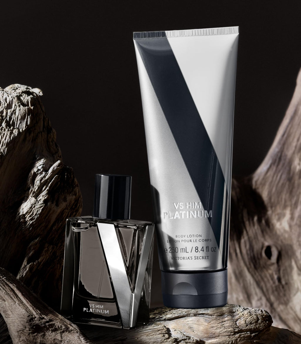 Victoria's Secret Platinum Mini Fragrance Duo Gift Set – Cologne & Travel Lotion
