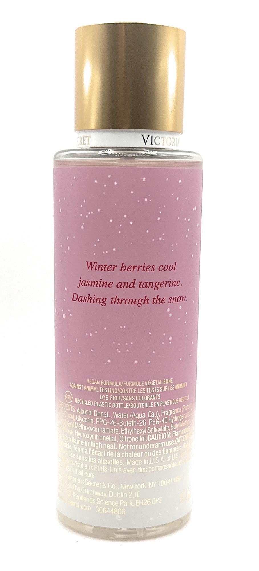 Victoria's Secret Snowdrift Fragrance Body Mist 8.4 oz – Frozen Berries, Jasmine & Arctic Coconut