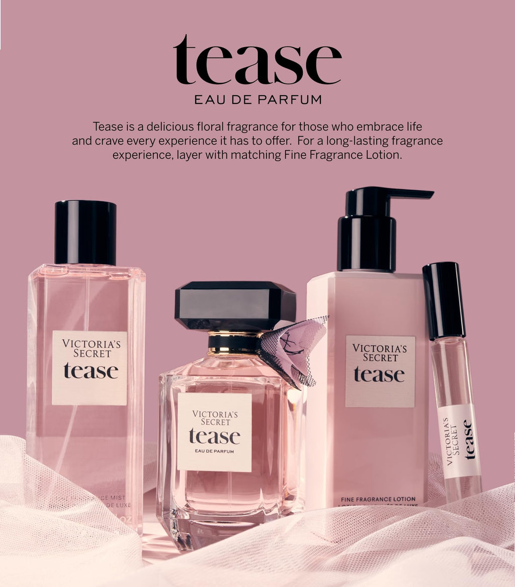 Victoria's Secret Tease Mini Fragrance Duo Gift Set – EDP & Travel Lotion (TSA-Friendly)