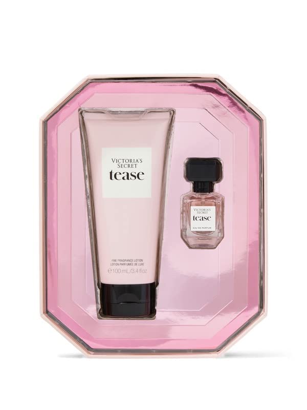 Victoria's Secret Tease Mini Fragrance Duo Gift Set – EDP & Travel Lotion (TSA-Friendly)