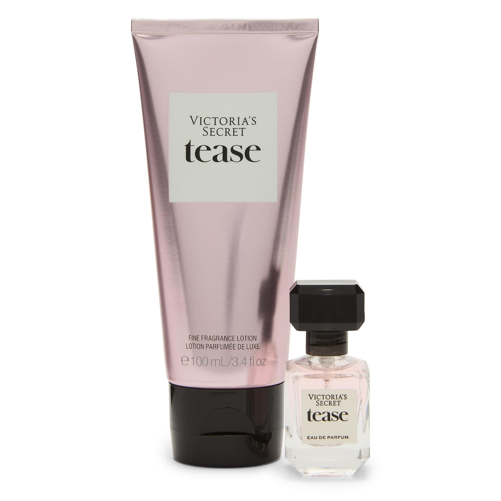 Victoria's Secret Tease Mini Fragrance Duo Gift Set – EDP & Travel Lotion (TSA-Friendly)