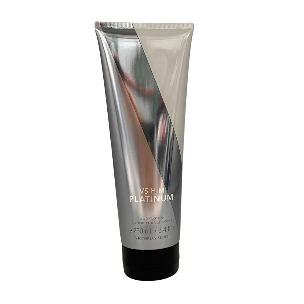 Victoria's Secret VS HIM Platinum Body Lotion for Men – 8.4 fl oz, 2 Pack