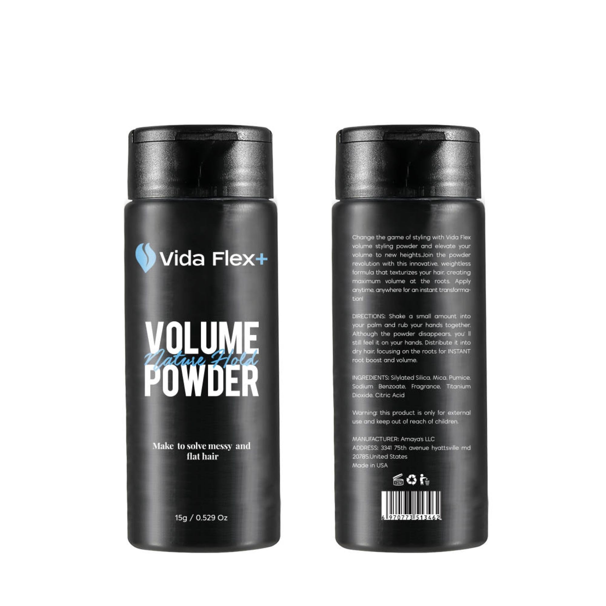 Vida Flex+ Hair Styling Powder – Volumizing, Texturizing & Matte Finish for Men – 15g