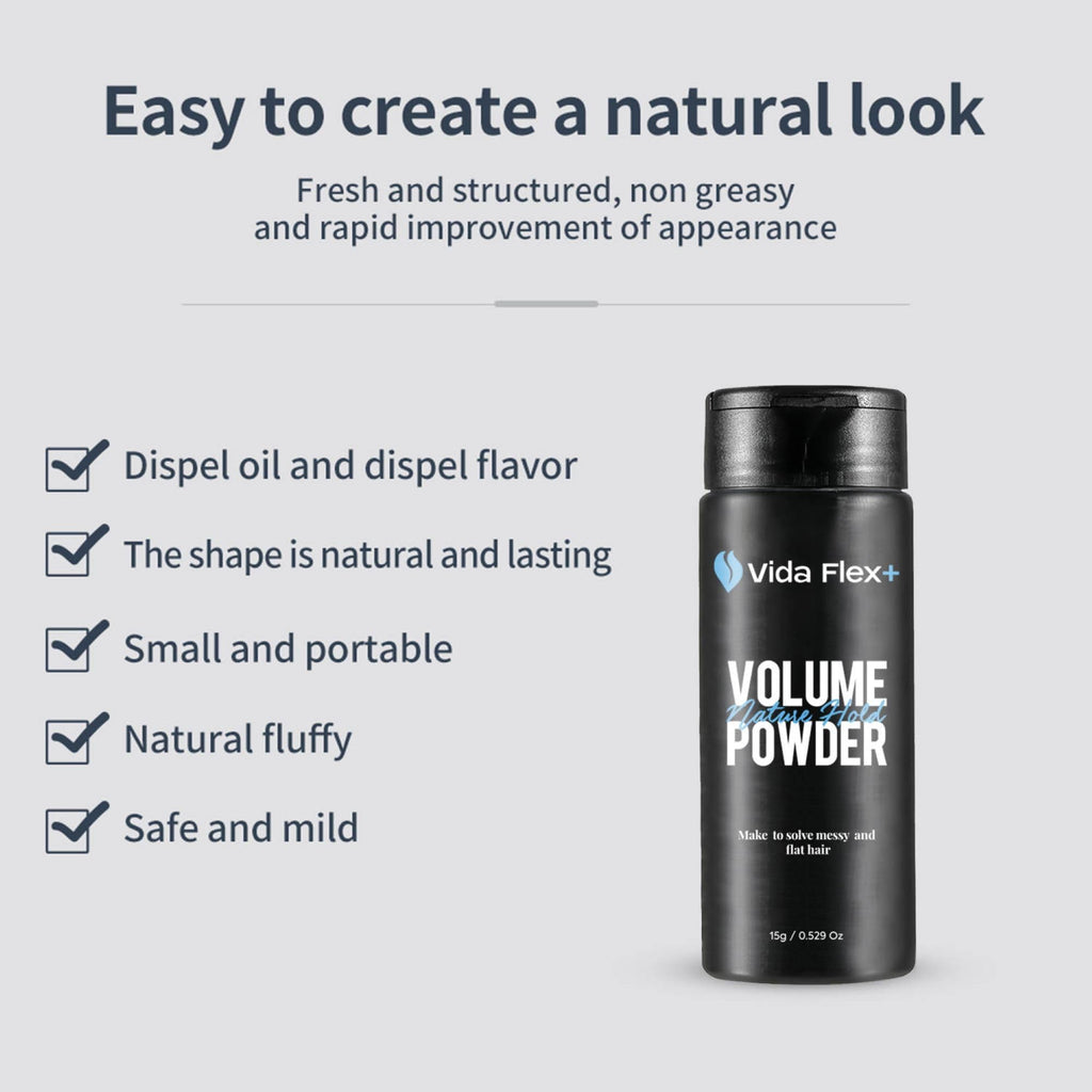 Vida Flex+ Hair Styling Powder – Volumizing, Texturizing & Matte Finish for Men – 15g