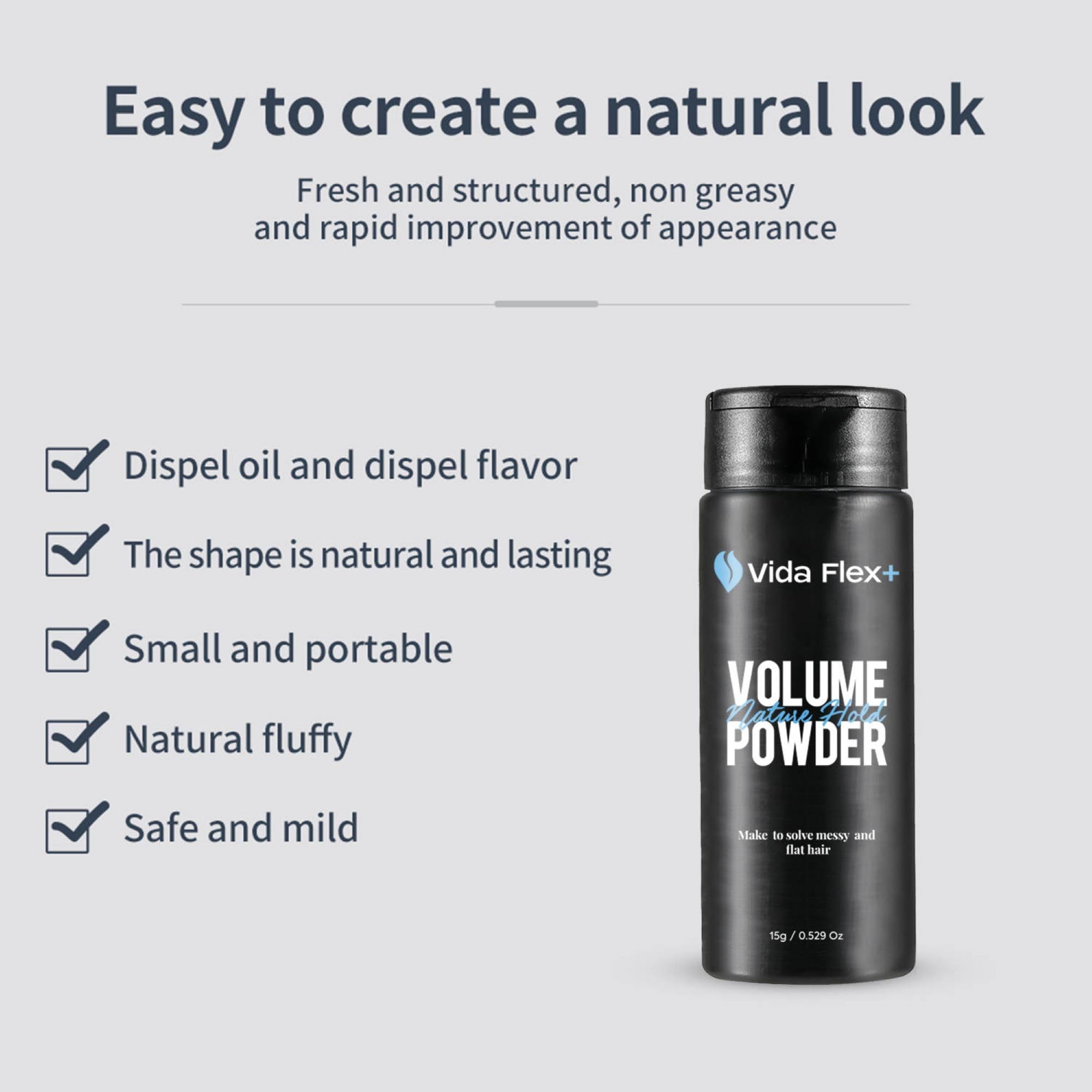 Vida Flex+ Hair Styling Powder – Volumizing, Texturizing & Matte Finish for Men – 15g
