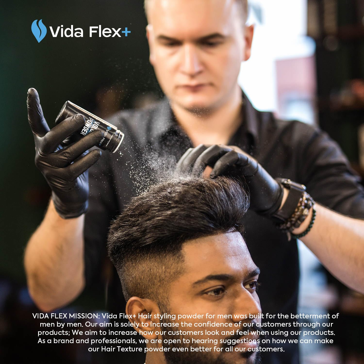 Vida Flex+ Hair Styling Powder – Volumizing, Texturizing & Matte Finish for Men – 15g