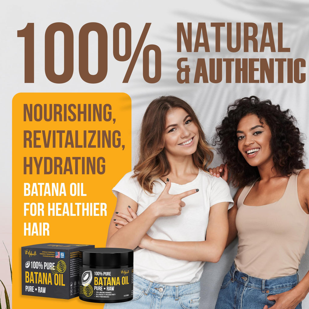 Vie Naturelle Batana Oil – Hair Growth from Honduras, Raw Unrefined, Cold-Pressed, 4 oz