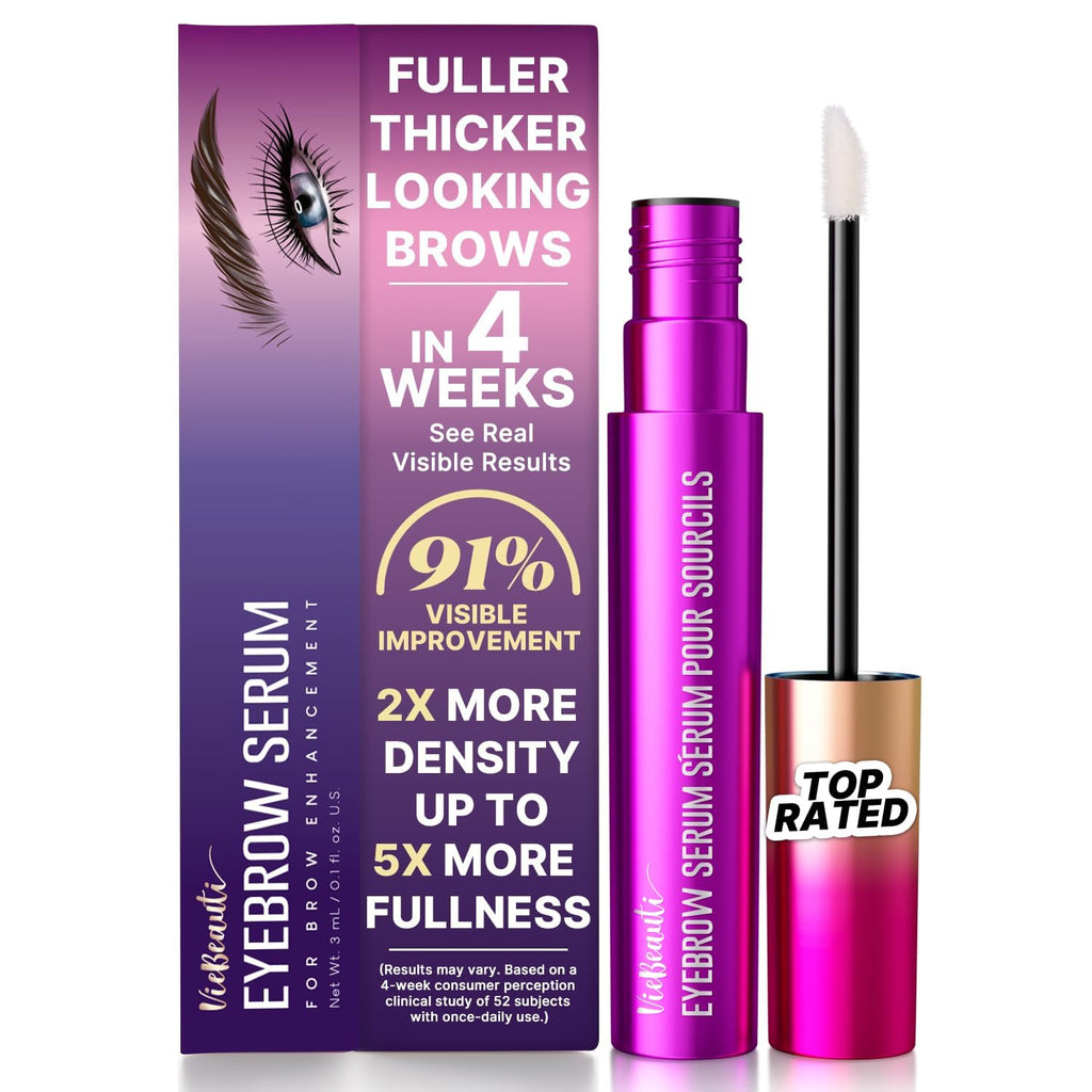 VieBeauti Eyebrow Growth Serum – Naturally Grow Longer, Fuller Brows (3 mL)