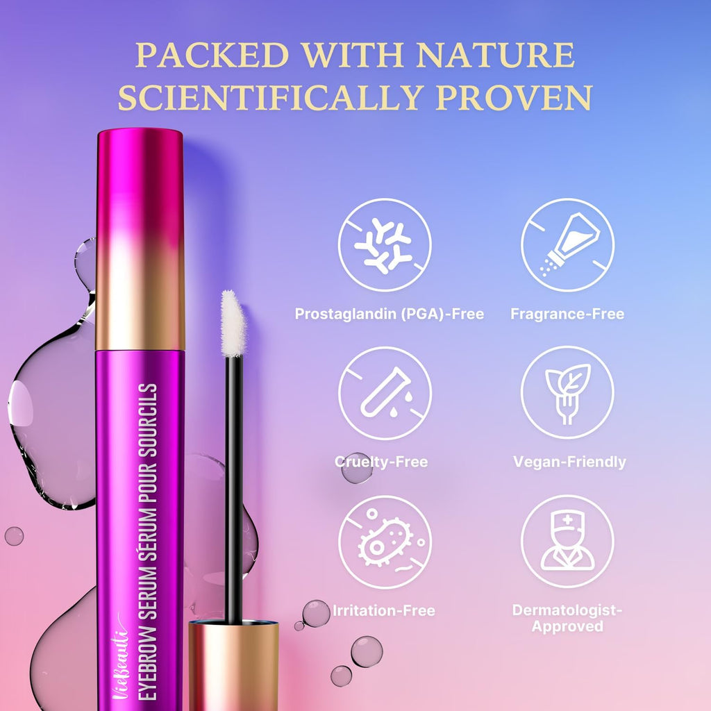 VieBeauti Eyebrow Growth Serum – Naturally Grow Longer, Fuller Brows (3 mL)