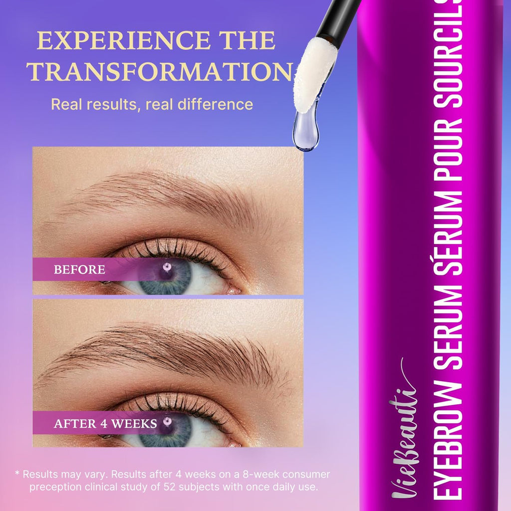 VieBeauti Eyebrow Growth Serum – Naturally Grow Longer, Fuller Brows (3 mL)