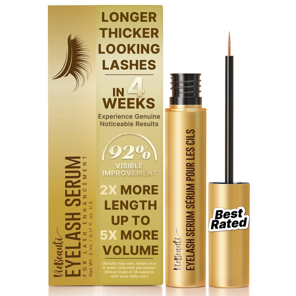 VieBeauti Lash Serum for Eyelash Growth – 5 ML, Vegan & Cruelty-Free, 5-Month Supply