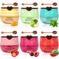 Vienflona 6-Piece Bee Lip Balm Honey Pot Gift Set – Overnight Moisturising Lip Mask with Sticks