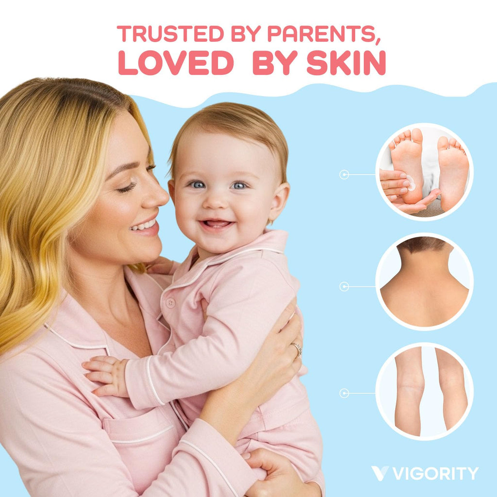 Vigority Magnesium Lotion for Kids & Babies Sleep – Unscented Bedtime Body Cream