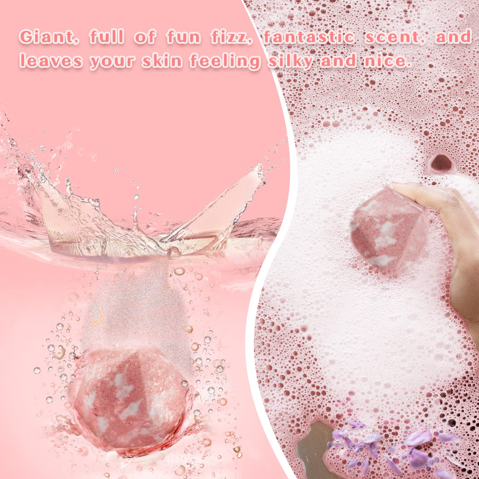 VIIPHA Huge D20 Bath Bombs with Surprise Dice Inside – Dragon Blood 11oz Gift Box