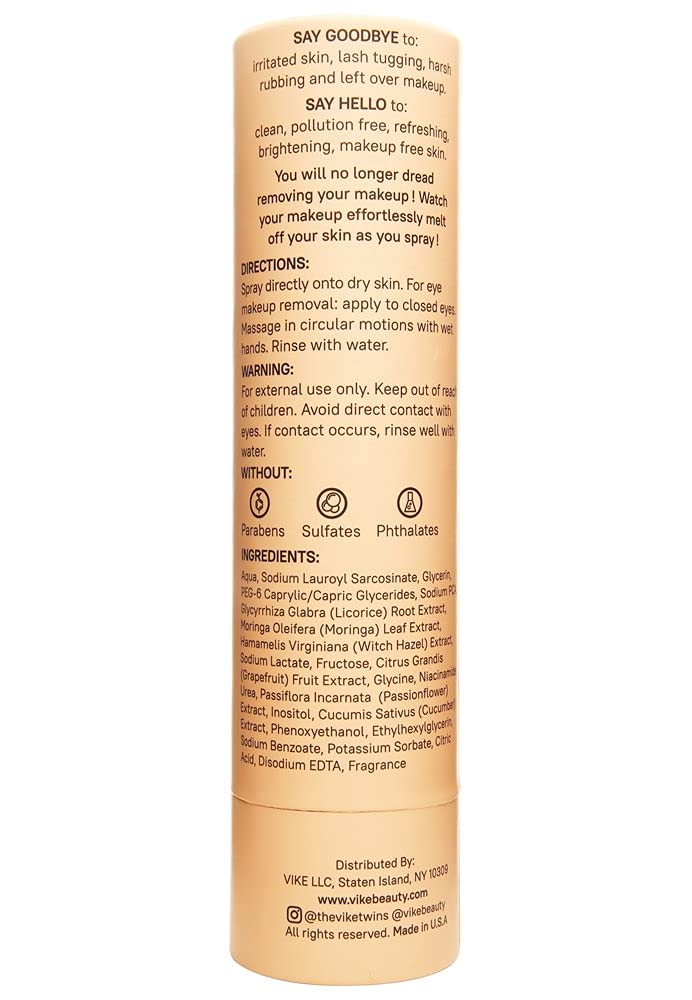 Vike Beauty Makeup Melt – 6.7 fl oz | Gentle Makeup Remover for Face & Eyes
