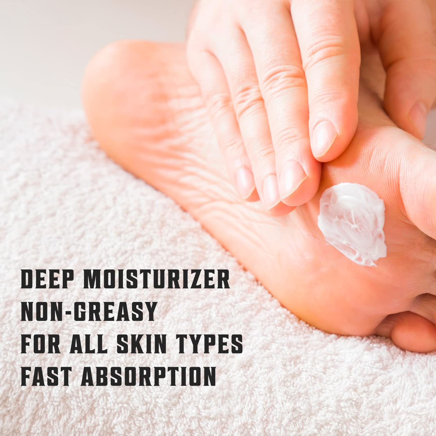 Viking Revolution Tea Tree Foot Cream for Dry Cracked Heels – Aloe Vera & Mint, 8oz