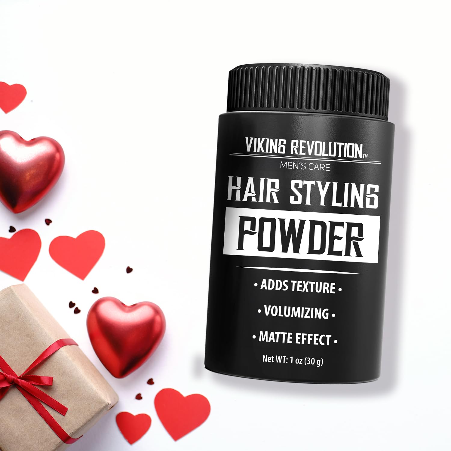 Viking Revolution Hair Styling Powder for Men – Matte Finish, Texture & Volume | 1 oz