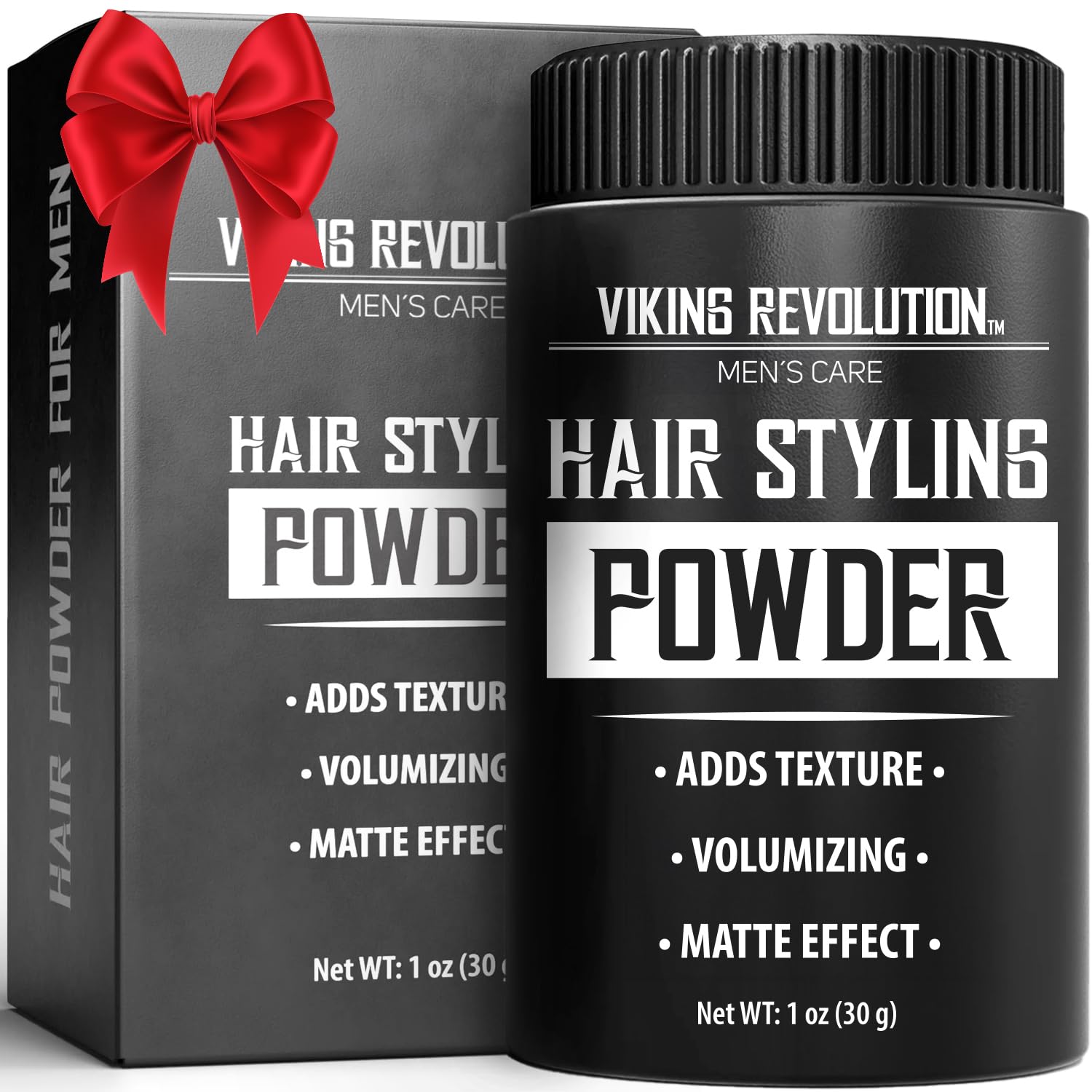 Viking Revolution Hair Styling Powder for Men – Matte Finish, Texture & Volume | 1 oz