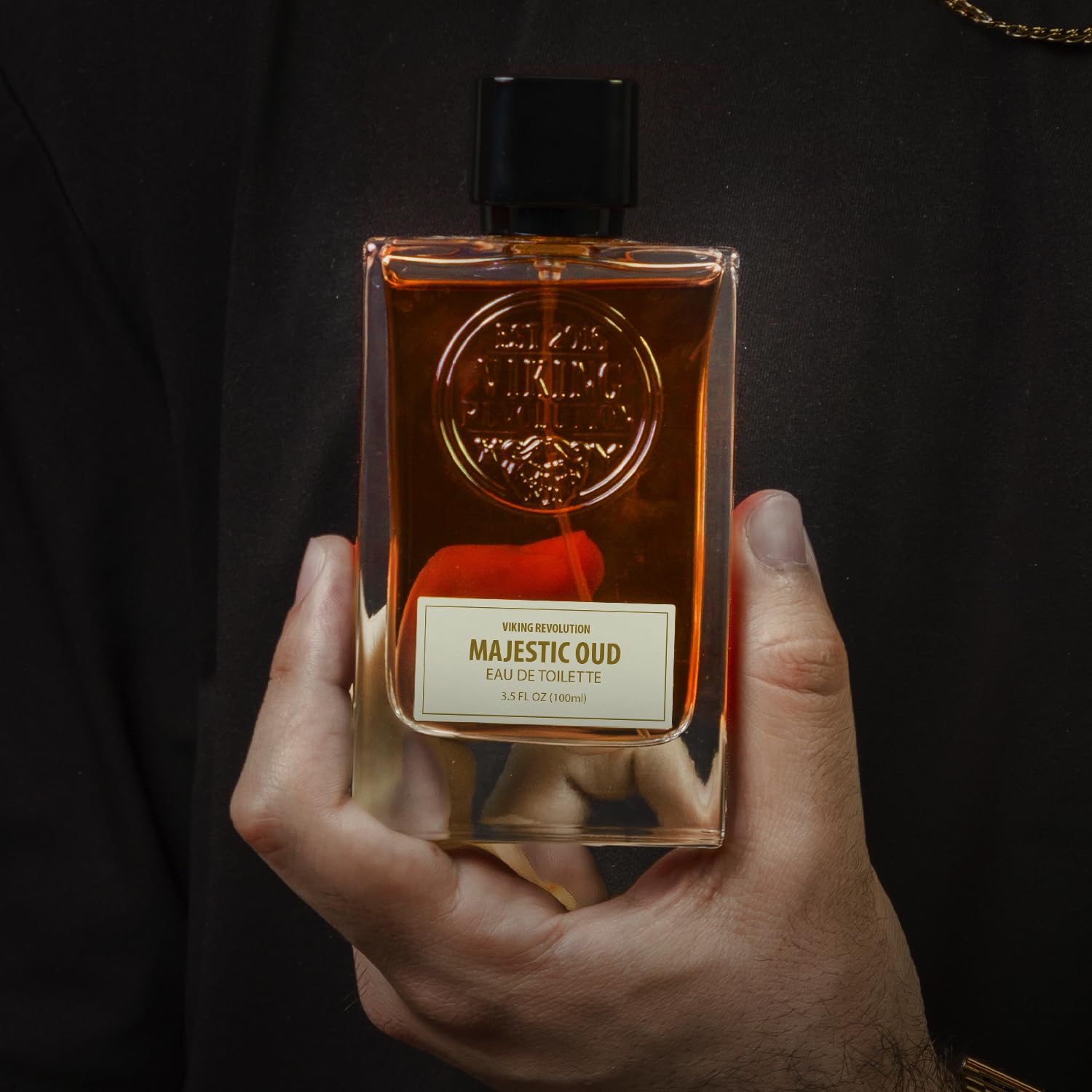 Viking Revolution Majestic Oud Cologne for Men – Long-Lasting Woody Eau de Toilette 3.5 fl oz