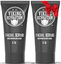 Viking Revolution Microdermabrasion Face Scrub for Men – Deep Clean & Exfoliation (2 Pack)