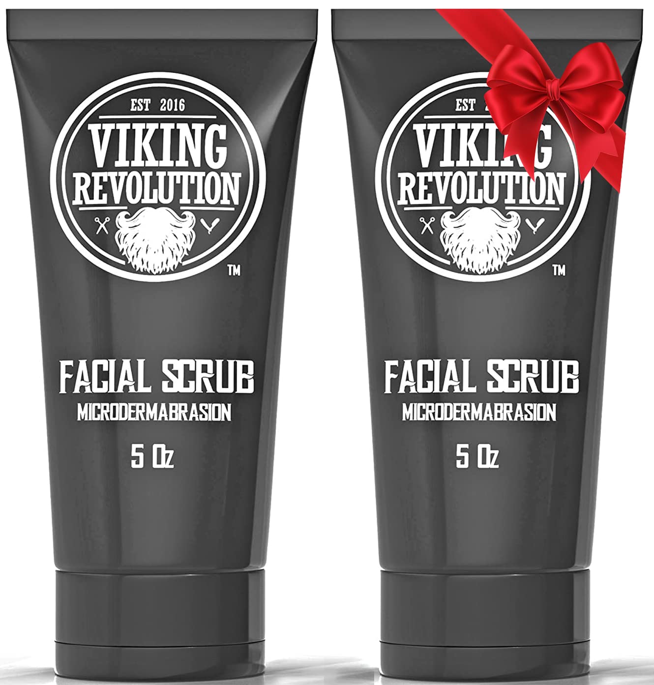 Viking Revolution Microdermabrasion Face Scrub for Men – Deep Clean & Exfoliation (2 Pack)