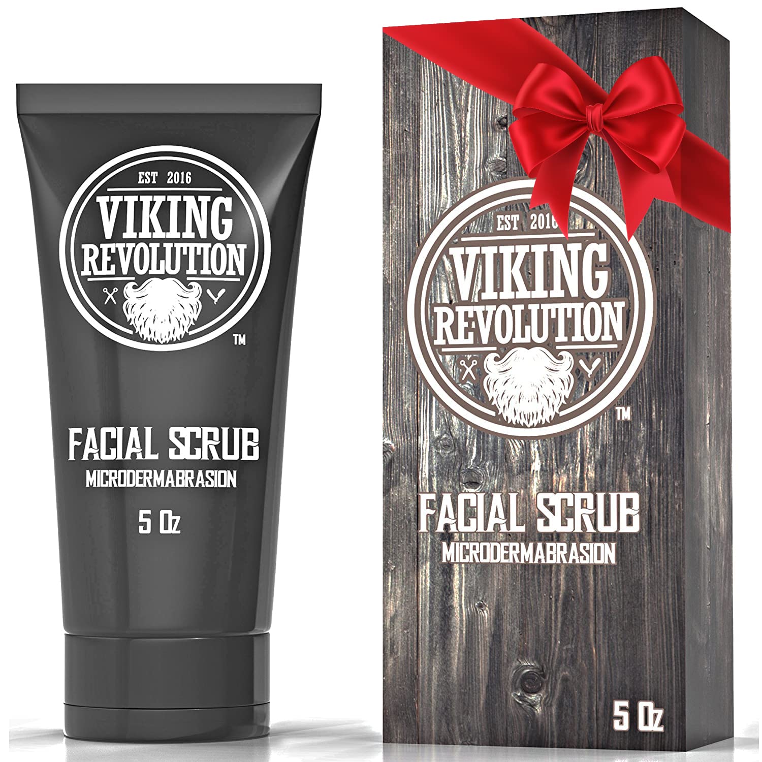 Viking Revolution Microdermabrasion Face Scrub for Men – Exfoliating Cleanser & Pre-Shave