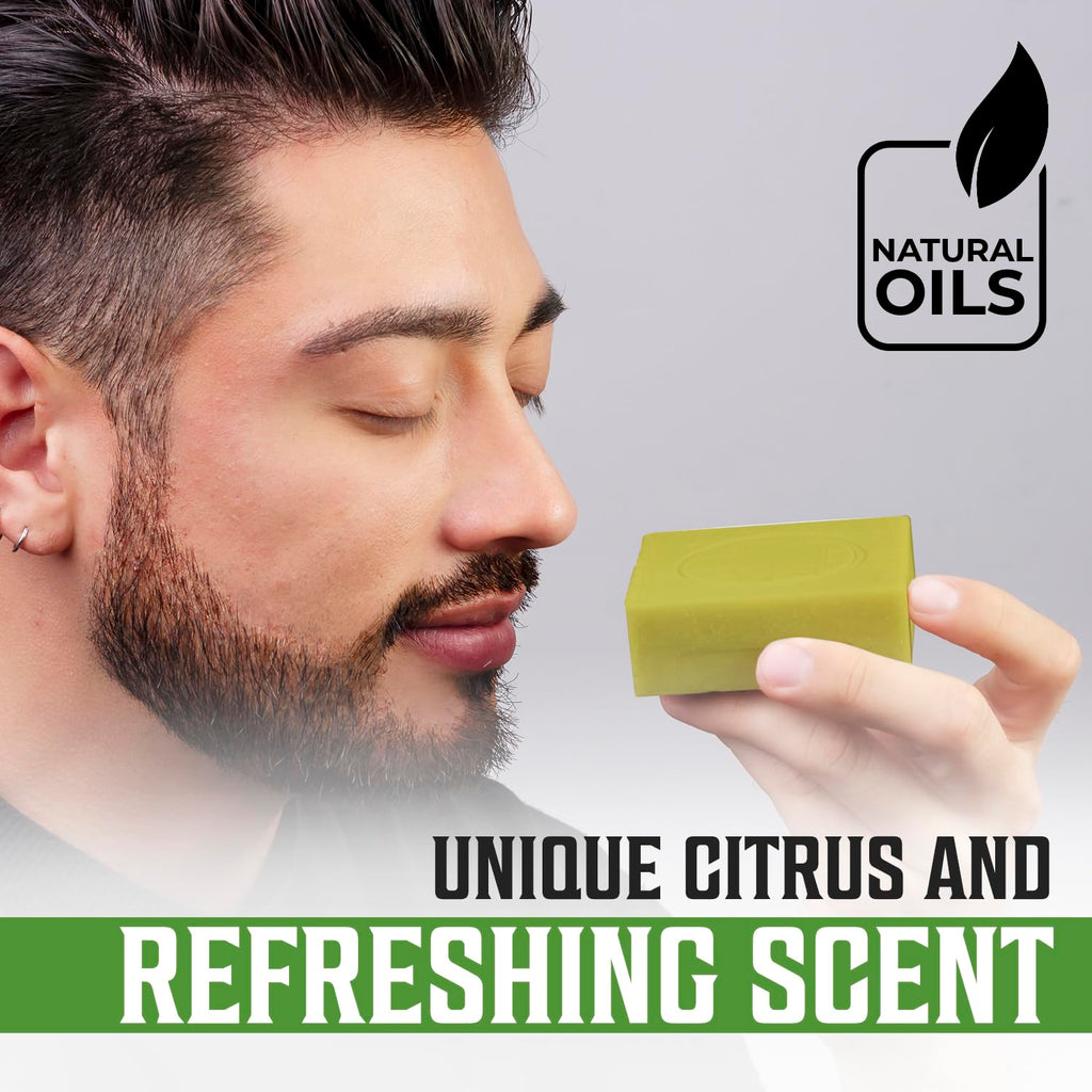 Viking Revolution Bergamot Soap for Men – 2 Pack with Essential Oils