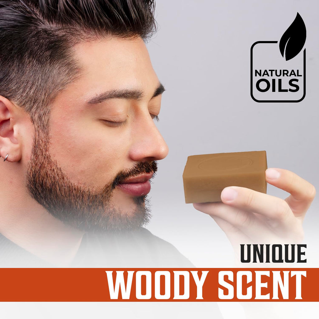 Viking Revolution Cedarwood & Pine Natural Soap for Men – Cold-Pressed Bar with Coconut, Shea & Oils (2 Pack)