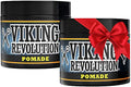 Viking Revolution Pomade for Men – Firm Hold & High Shine, Water-Based, Easy Wash Out | 2-Pack