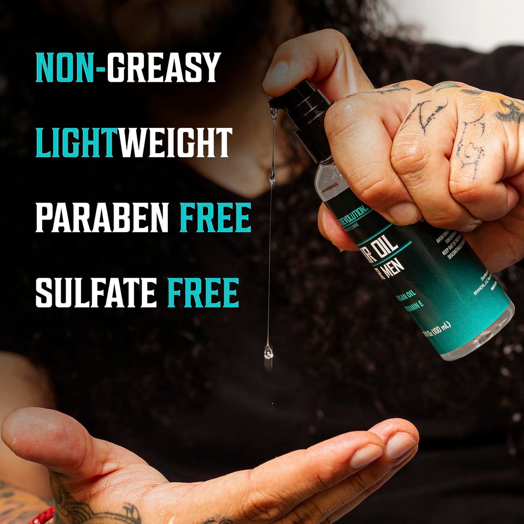 Viking Revolution Sea Salt Spray for Men | Hydrating Hair Oil with Vitamin E | Styling Powder Kit