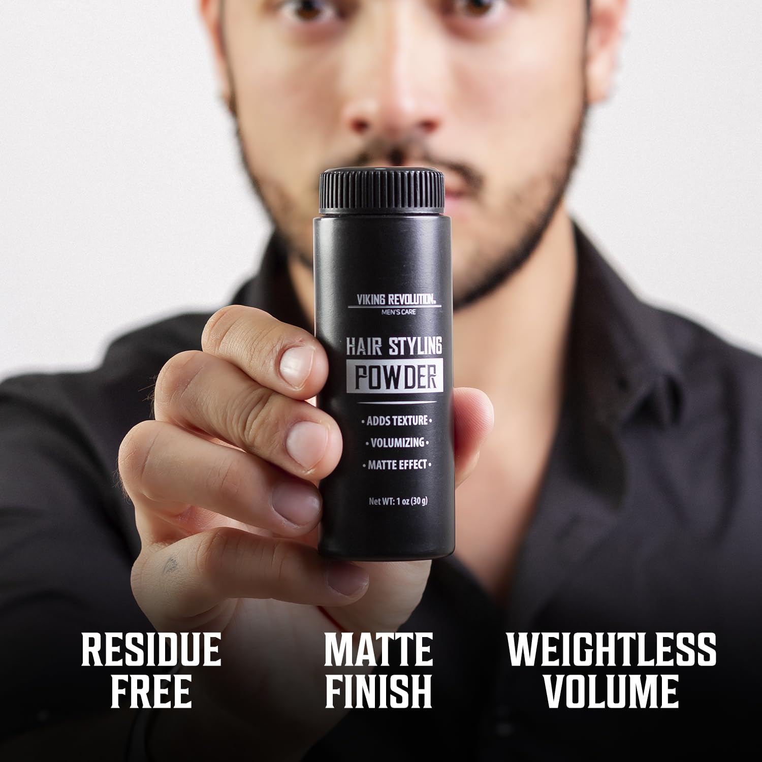 Viking Revolution Sea Salt Spray for Men | Hydrating Hair Oil with Vitamin E | Styling Powder Kit