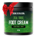 Viking Revolution Tea Tree Foot Cream for Dry Cracked Heels – Aloe Vera & Mint, 8oz