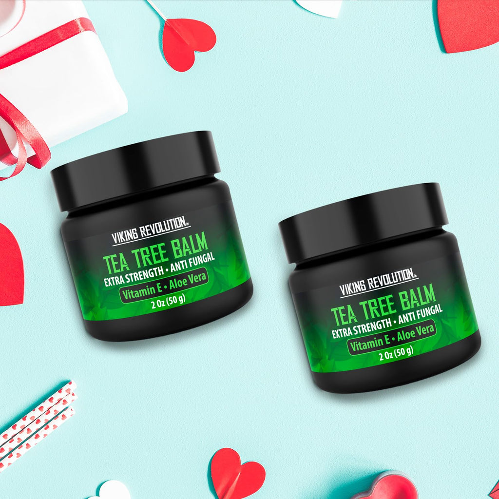Viking Revolution Tea Tree Oil Cream - Extra Strength Skin Balm for Itchy, Dry Skin | 2 oz x 2 Pack