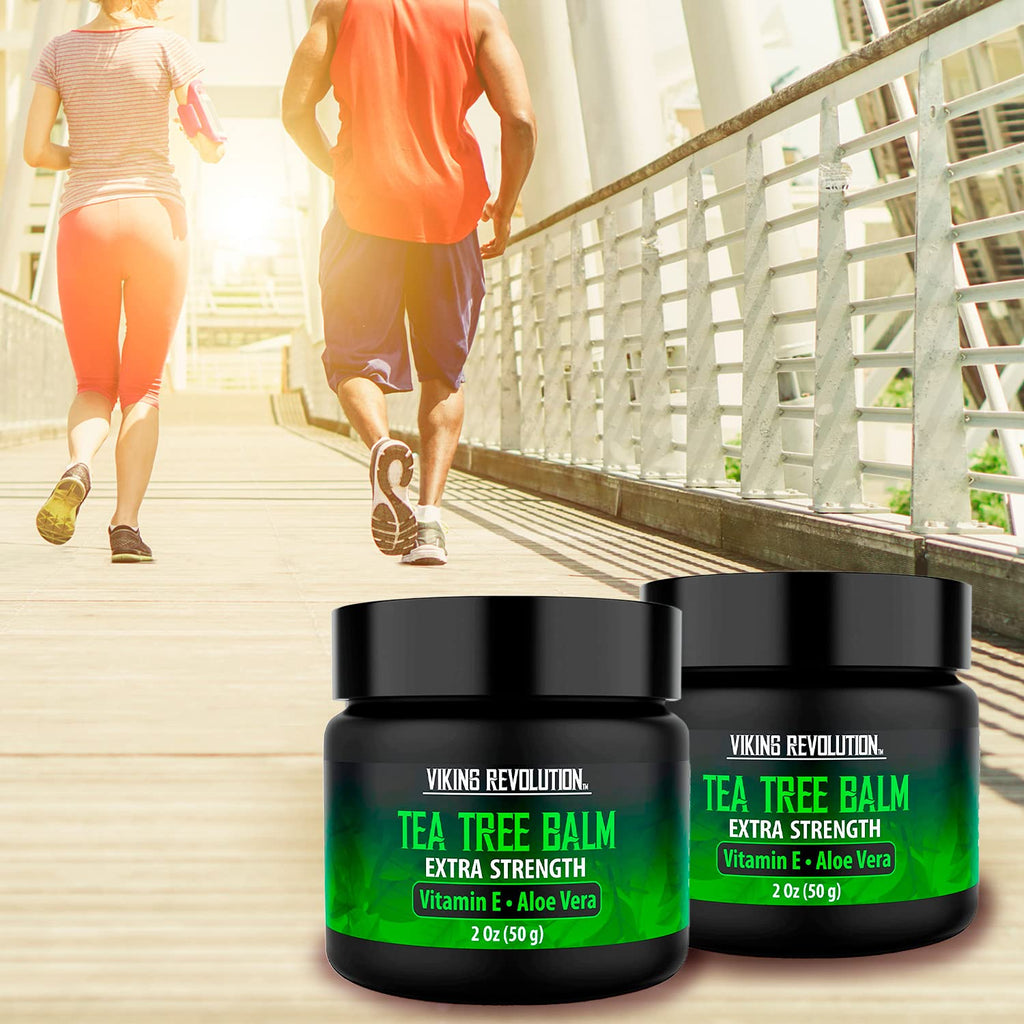 Viking Revolution Tea Tree Oil Cream - Extra Strength Skin Balm for Itchy, Dry Skin | 2 oz x 2 Pack