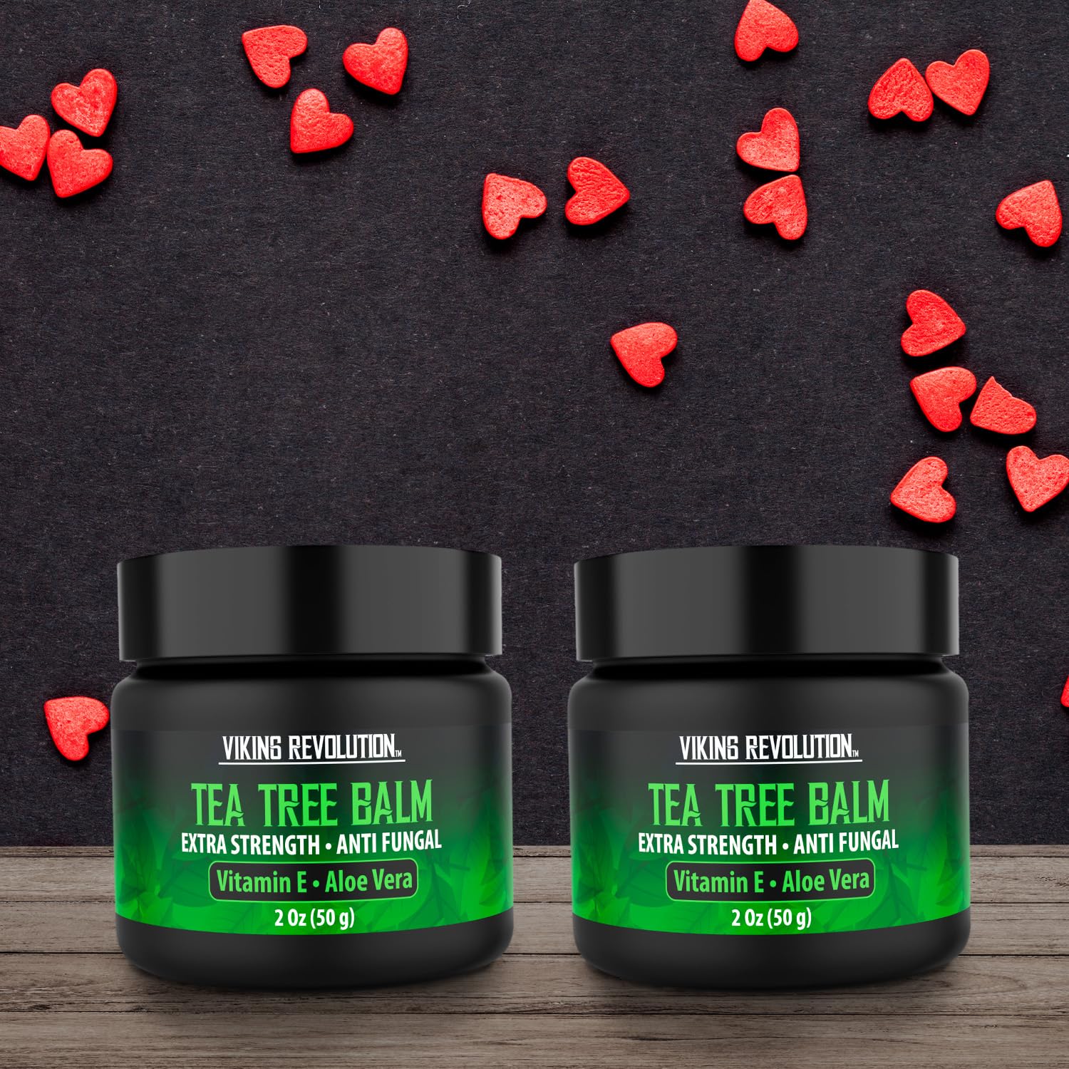 Viking Revolution Tea Tree Oil Cream - Extra Strength Skin Balm for Itchy, Dry Skin | 2 oz x 2 Pack