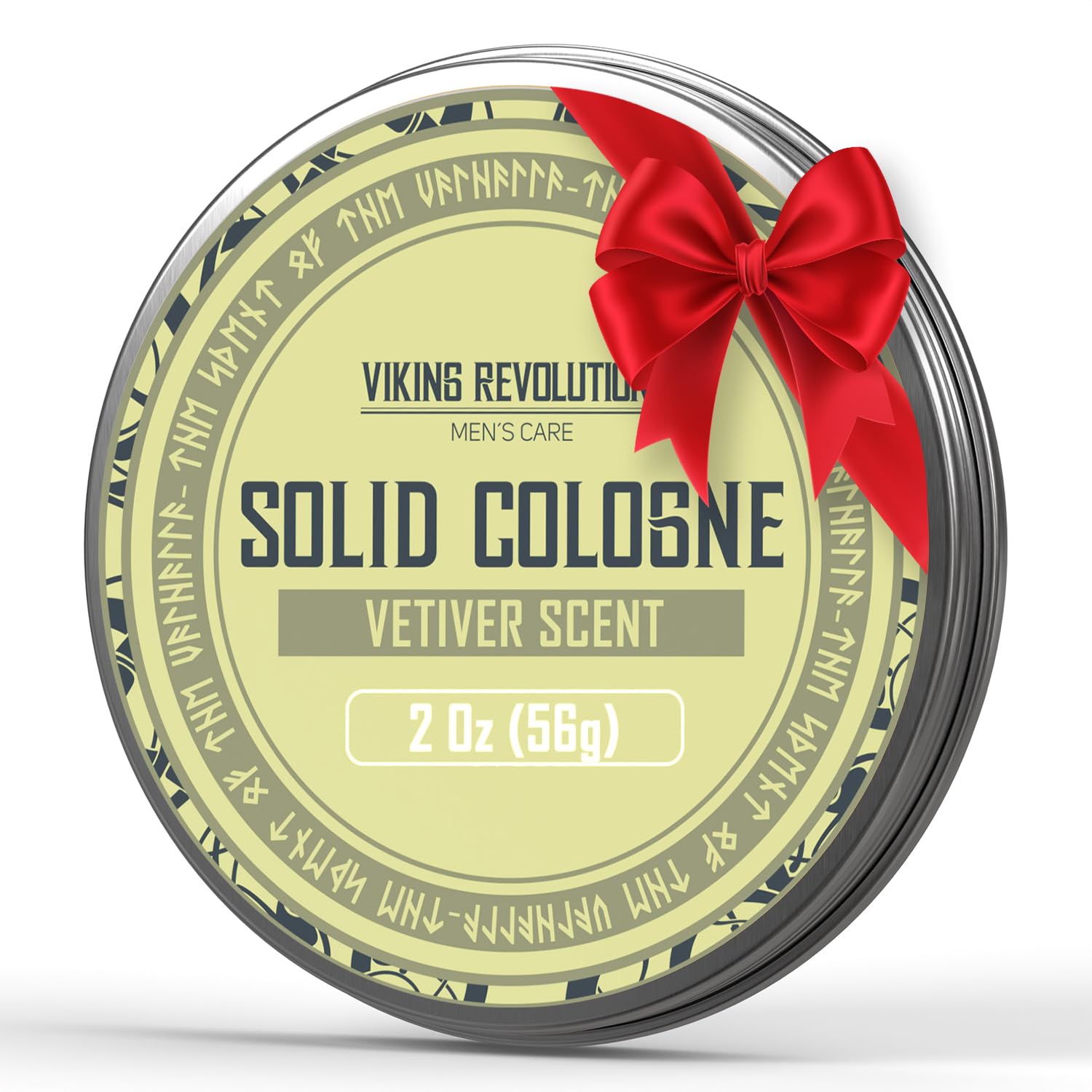 Viking Revolution Vetiver Mens Solid Cologne 2oz – Travel-Ready Vetiver Balm
