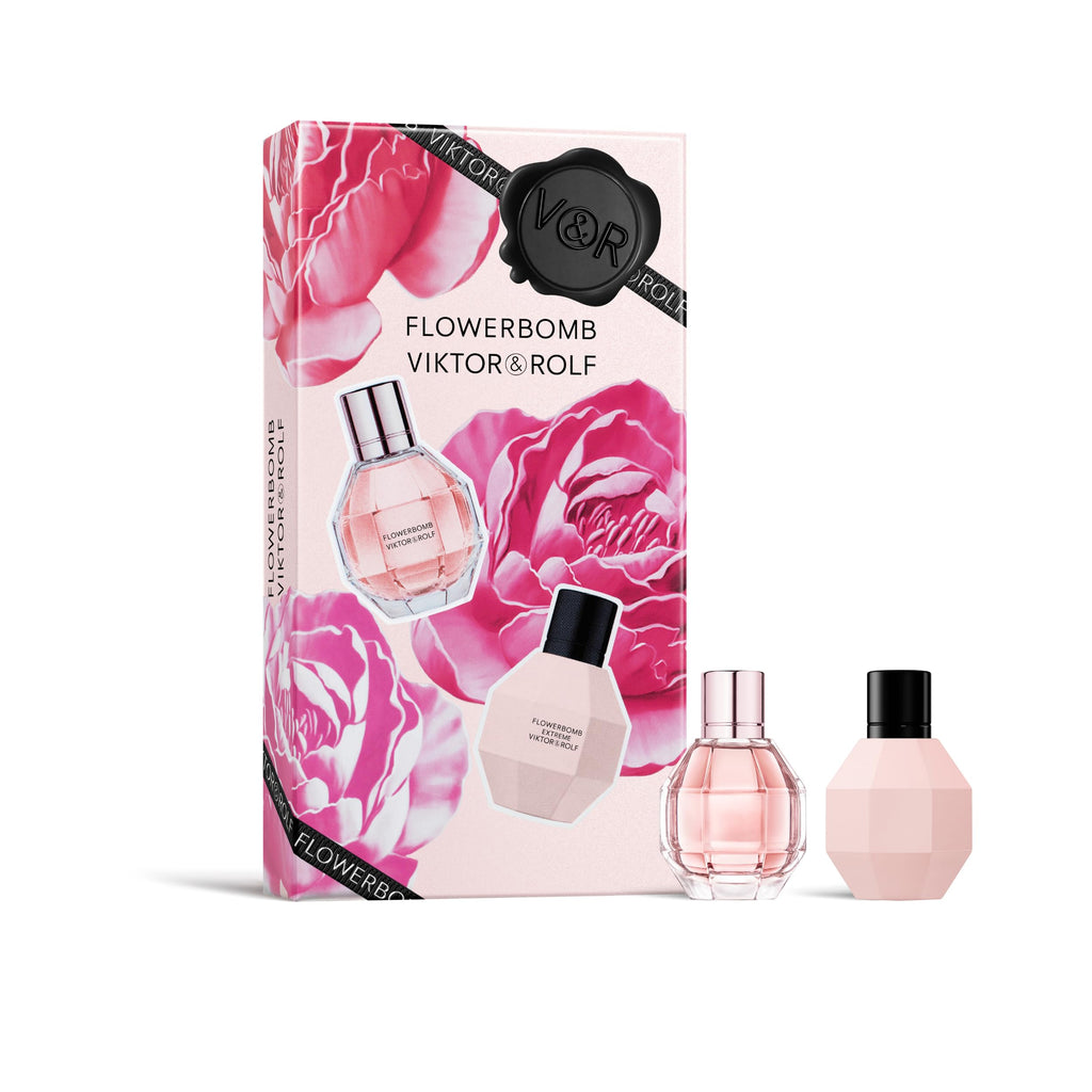 Viktor&Rolf Flowerbomb Eau de Parfum & Flowerbomb Extreme Travel Set – 0.2 oz Each