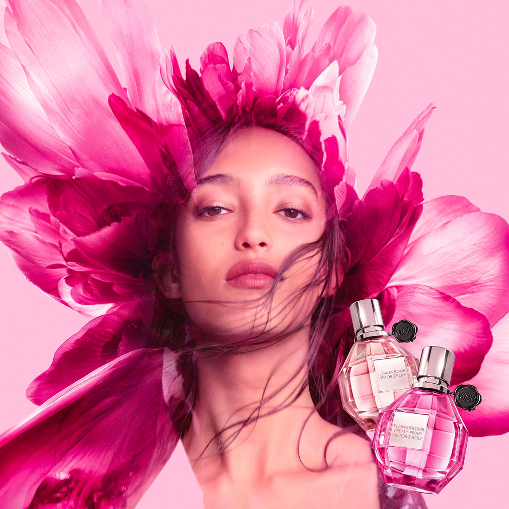 Viktor&Rolf Flowerbomb Pretty Peony – Travel-Size Floral & Fruity Perfume for Women – 0.3 Fl Oz