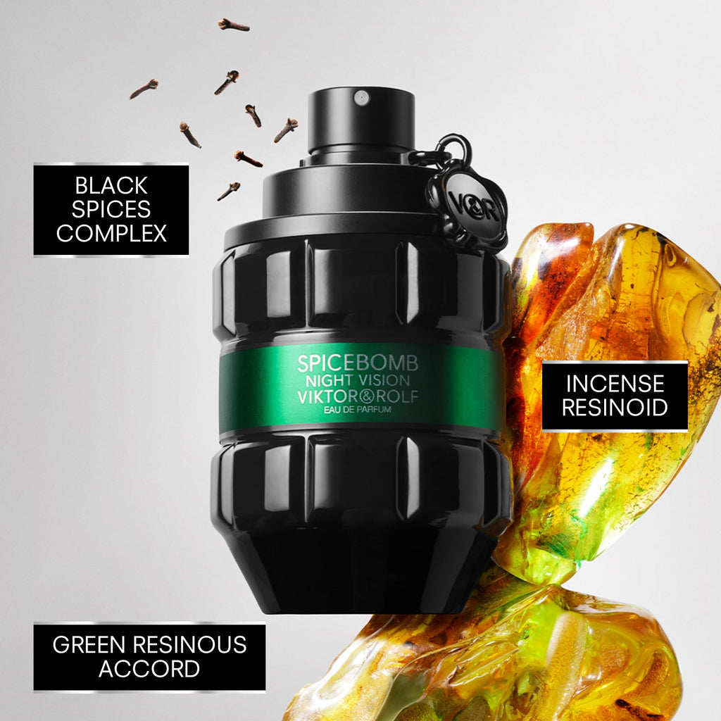 Viktor&Rolf Spicebomb Night Vision 2-Piece Set – EDP 3 oz + EDT 0.68 oz – Woody & Spicy