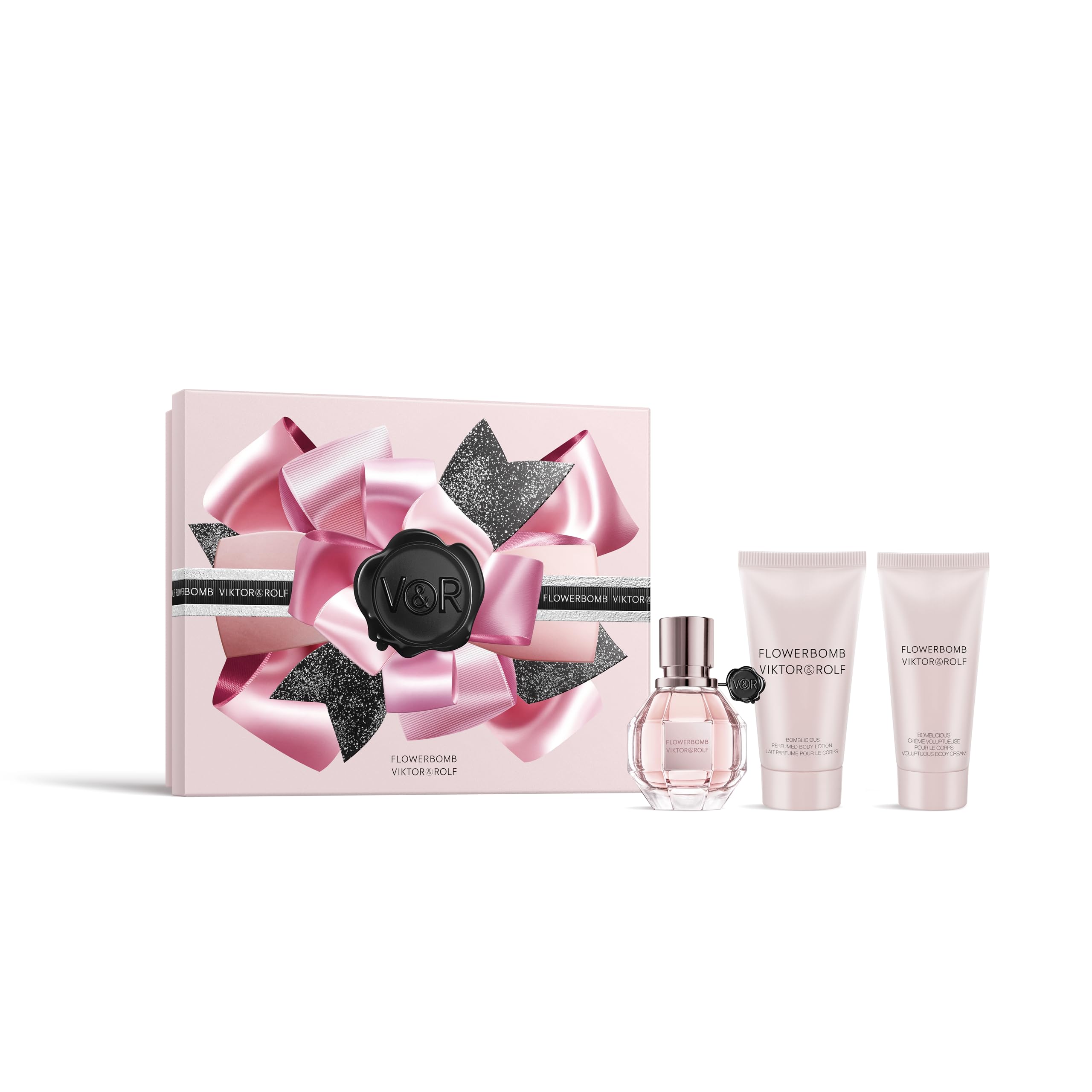 Viktor&Rolf Flowerbomb Eau de Parfum Set – Perfume, Body Lotion & Body Cream
