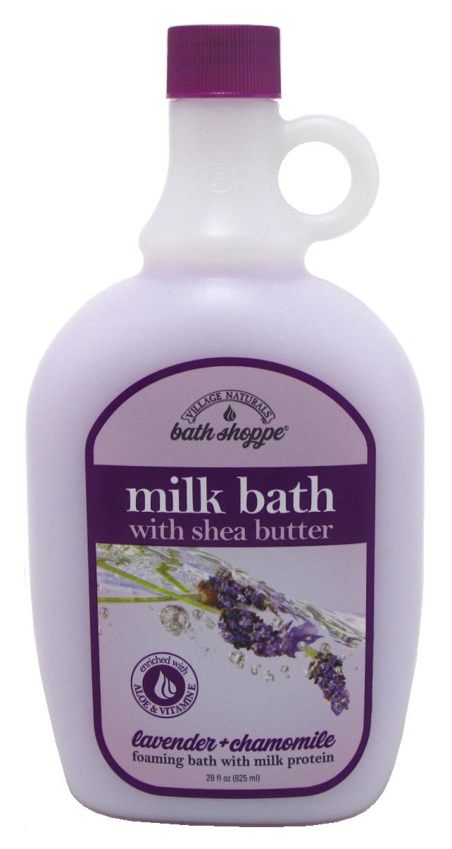 Village Naturals Therapy Bath Milk Bath Ultra-Moist Lavender & Chamomile – 3 Pack (28 oz each)