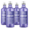Village Naturals Therapy Comfort 2-in-1 Foaming Bath Oil & Body Wash - 16 oz, Pack of 4