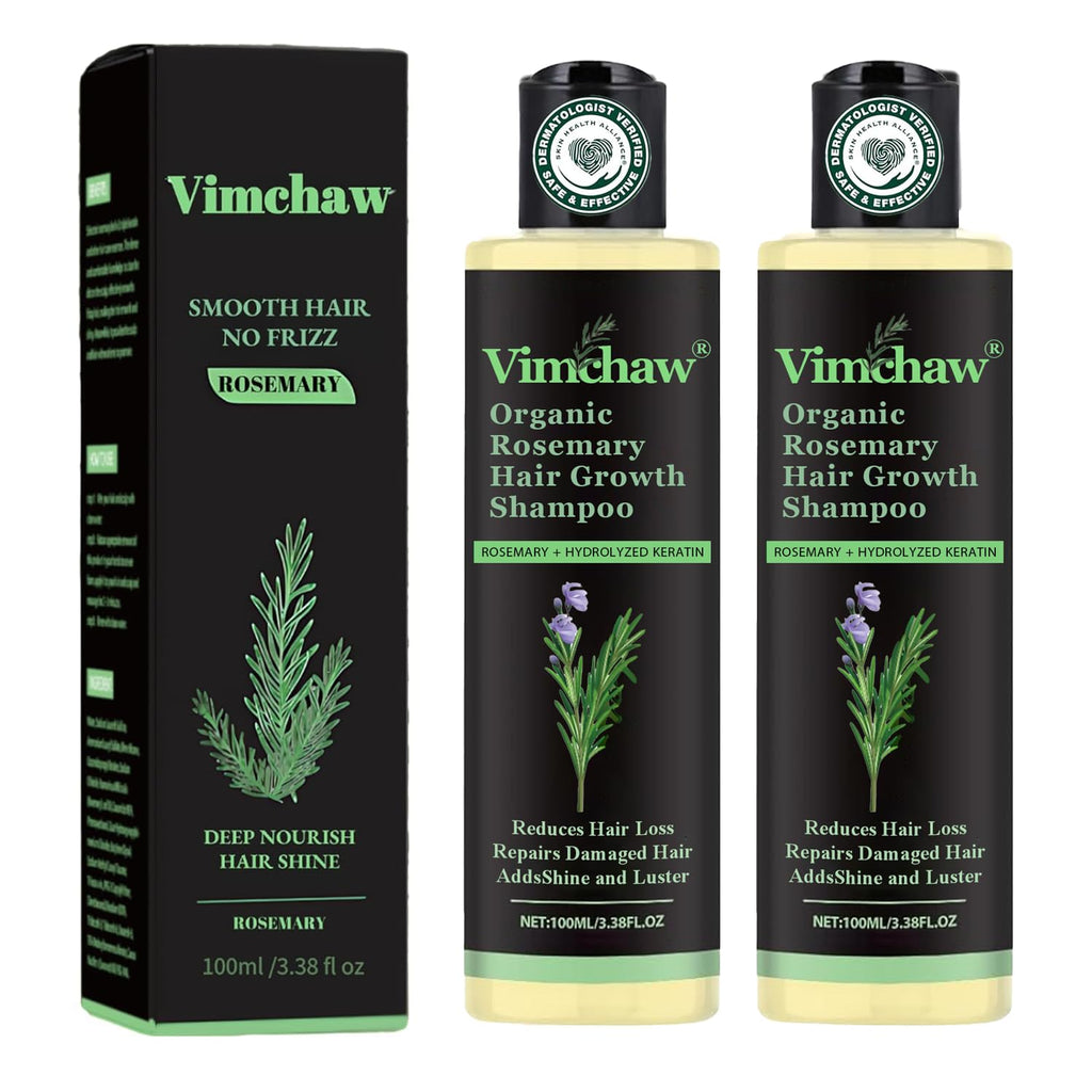 Vimchaw Rosemary Hair Growth Shampoo – Natural Thickening for Thinning Hair (3.4 oz)