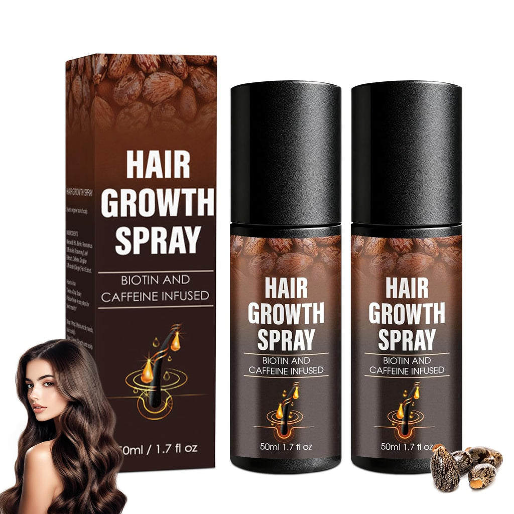 Vincofoo 2PC Hair Growth Spray – Natural Anti-Hair Loss for Thinning Hair